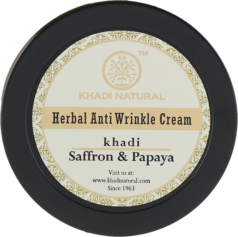 Anti-Aging-Creme gegen Pigmentflecken - Khadi Natural Saffron & Papaya Anti Wrinkle Cream — Bild N3