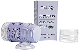 Reinigende und entgiftende Gesichtsmaske in Stick mit Blaubeere - Melao Blueberry Clay Mask Stick — Bild N3