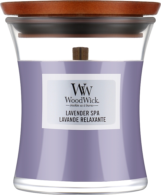 Duftkerze im Glas Lavender Spa - WoodWick Hourglass Candle Lavender Spa — Bild N1