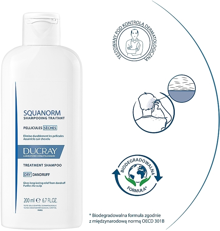 Shampoo gegen trockene Schuppen - Ducray Squanorm Selezhel Shampoo — Foto N3