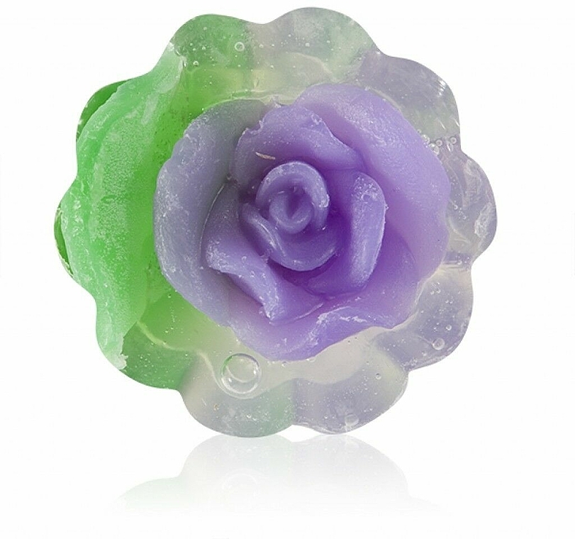 Glycerinseife in Rosenform violett - Bulgarian Rose Soap — Bild N1