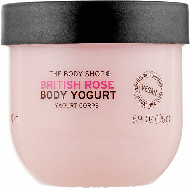 Körperjoghurt für normale bis trockene Haut mit Rosenextrakt - The Body Shop's British Rose Body Yogurt