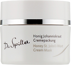 Feuchtigkeitsspendende und beruhigende Gesichtscreme-Maske mit Bisabolol, Johanniskraut- und Traubenkernöl - Dr. Spiller Honey St.John’s Wort Cream Mask — Bild N1