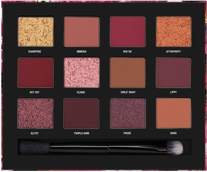 Lidschatten-Palette - W7 Let's Party With Vickaboo Pressed Pigment Palette — Bild N2