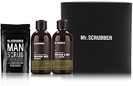 Düfte, Parfümerie und Kosmetik Set - Mr.Scrubber "New Man Basic " (body/scr/100 g + sh/gel/265 ml + shm/265 ml)