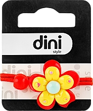 Haargummi Blume rot d-081 - Dini Kids — Bild N1