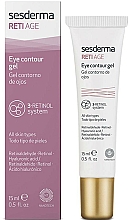 Düfte, Parfümerie und Kosmetik Augenkonturgel für alle Hauttypen mit Retinaldehyd, Retinol und Hyaluronsäure - SesDerma Laboratories Reti Age Facial Eye Contour Gel 3-Retinol System