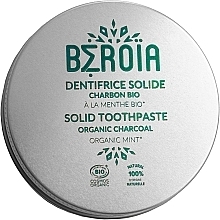 Zahnpasta mit Bio-Aktivkohle - Beroia Solid Toothpaste Organic Charcoal — Bild N1