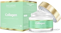 Gesichtscreme mit Kollagen  - Exclusive Cosmetics Collagen Firming Day & Night Cream  — Bild N1