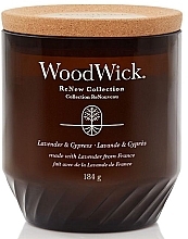 Duftkerze im Glas - Woodwick ReNew Collection Lavender & Cypress Jar Candle — Bild N1