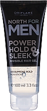 Haarstyling-Gel Power Hold & Sleek - Oriflame North For Men Power Hold & Sleek Invisible Hair Gel — Bild N1