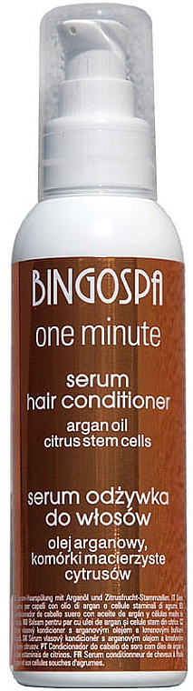 Haarserum mit Arganöl und Zitrus-Stammzellen - BingoSpa Serum-Conditioner