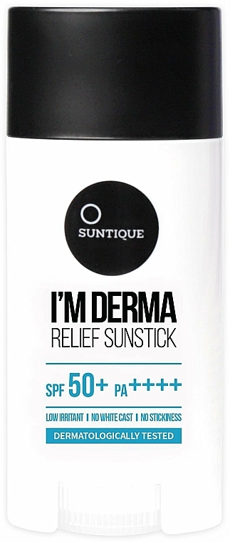 Mattierender Sonnenschutzstick für das Gesicht mit Aloe Vera, Hyaluronsäure und Centella Asiatica SPF50 + - Suntique I'M Derma Relief Sunstick — Bild N1