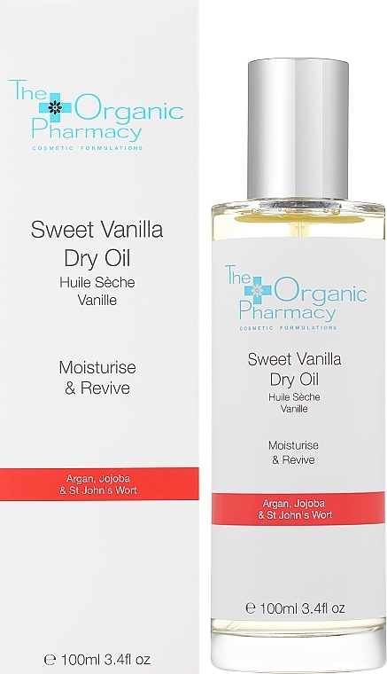 Trockenöl für Gesicht, Körper und Haar Süße Vanille - The Organic Pharmacy Sweet Vanilla Dry Oil — Bild N2