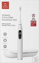 Düfte, Parfümerie und Kosmetik Elektrische Zahnbürste - Oclean X Pro Elite Set Electric Toothbrush Grey 