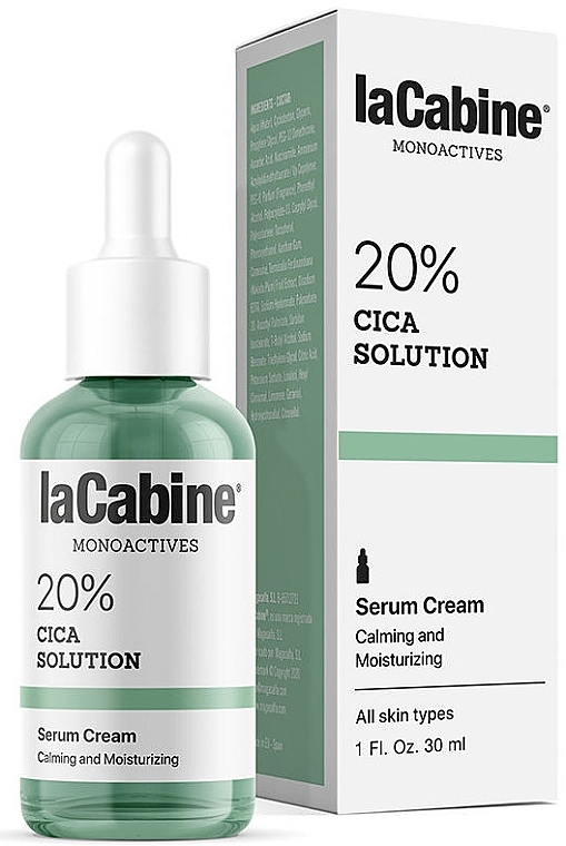 Gesichtsserum-Creme - La Cabine Monoactives 20% CICA Solution Serum Cream — Bild N1