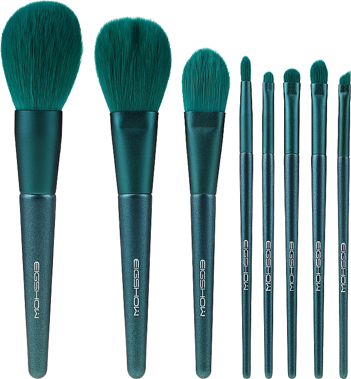 Make-up Pinselset 8 St. - Eigshow Beauty Jade Green Brush Kit With Bag — Bild N1