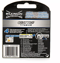 Rasierklingen 5 St. - Wilkinson Sword Quattro Titanium Core Motion Blades — Bild N3