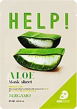 Gesichtsmaske mit Aloe-Extrakt - Bergamo HELP! Mask — Bild N1