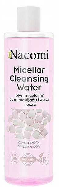 Mizellares Reinigungswasser zum Abschminken - Nacomi Micellar Cleansing Water Marshmallow — Bild N1