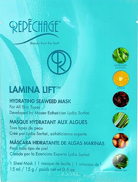 Feuchtigkeitsspendende Tuchmaske mit Algen und Orangenwasser - Repechage Lamina Lift Mask — Bild N1