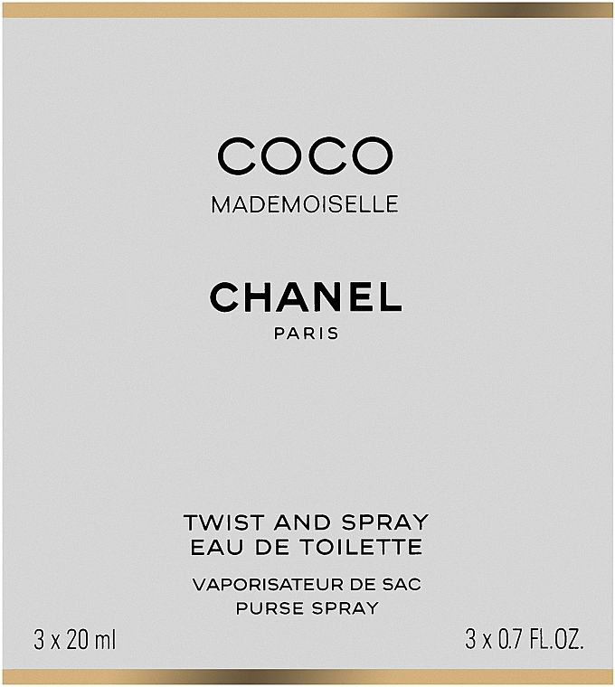 Chanel Coco Mademoiselle - Eau de Toilette (2x20ml Refill + 1x20ml Parfümzerstäuber) — Bild N1