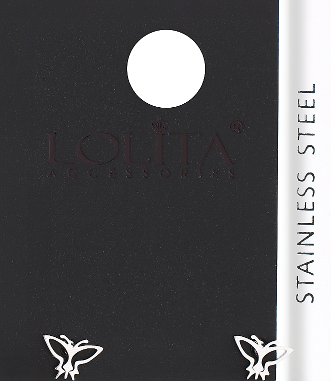 Ohrringe für Damen Schmetterlinge silbern - Lolita Accessories — Bild N1