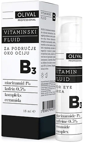 Vitamin-Fluid B3 für die Augenpartie - Olival Vitamin Fluid B3 For Eye Area — Bild N1