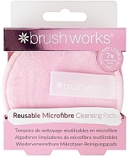 Silikonschwämme für die Gesichtsreinigung - Brushworks Reusable Microfibre Cleansing Pads  — Bild N1