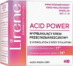 Anti-Falten-Gesichtscreme mit Rosenhydrolat - Lirene Acid Power Anti-Wrinkle Cream — Bild N1