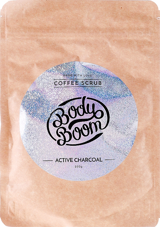 Kaffee-Peeling für den Körper mit Aktivkohle - Body Boom Active Charcoal Coffee Scrub — Bild N3
