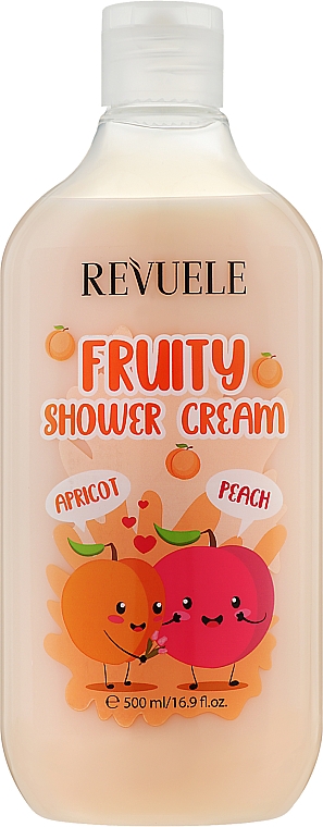 Weichmachende Duschcreme mit Aprikosen- und Pfirsichextrakt - Revuele Fruity Shower Cream Apricot and Peach — Bild N1