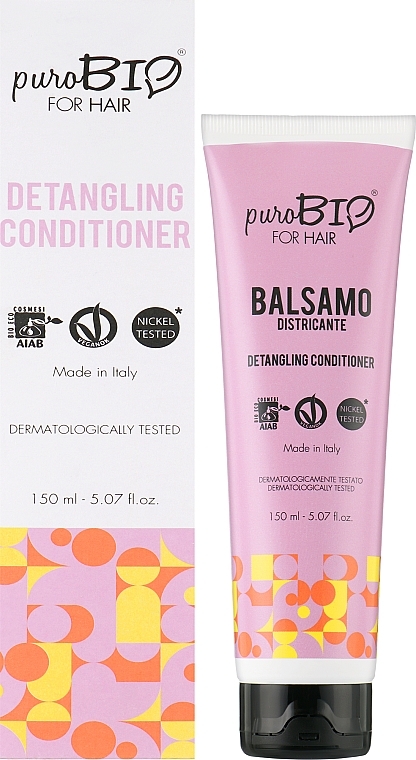 Conditioner für trockenes und müdes Haar mit Kamille, Passionsblume und Hirseextrakt - puroBIO Cosmetics For Hair Detangling Conditioner — Bild N2