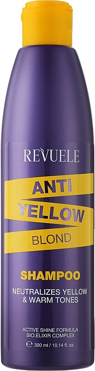 Shampoo gegen gelbe Haarnuancen - Revuele Anti Yellow Blond Shampoo — Bild N1