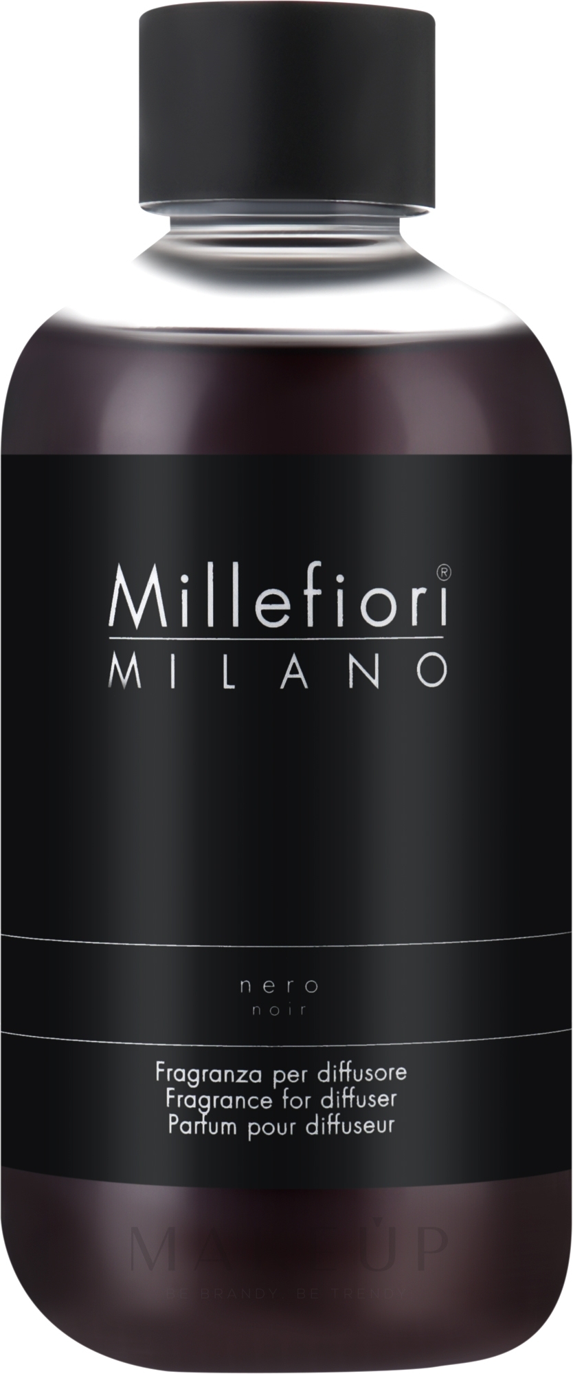 Raumerfrischer schwarz - Millefiori Milano Natural Diffuser Nero (Refill) — Bild 250 ml