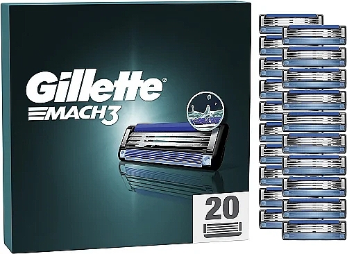 Ersatz-Rasierkassetten, 20 St. - Gillette Mach3  — Bild N1