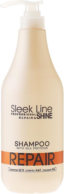 Reparierendes Shampoo mit Seidenprotein - Stapiz Sleek Line Repair Shampoo — Foto N4