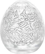 Dehnbarer Masturbator in Eiform für den Einmalgebrauch - Tenga Keith Haring Party Egg — Bild N2