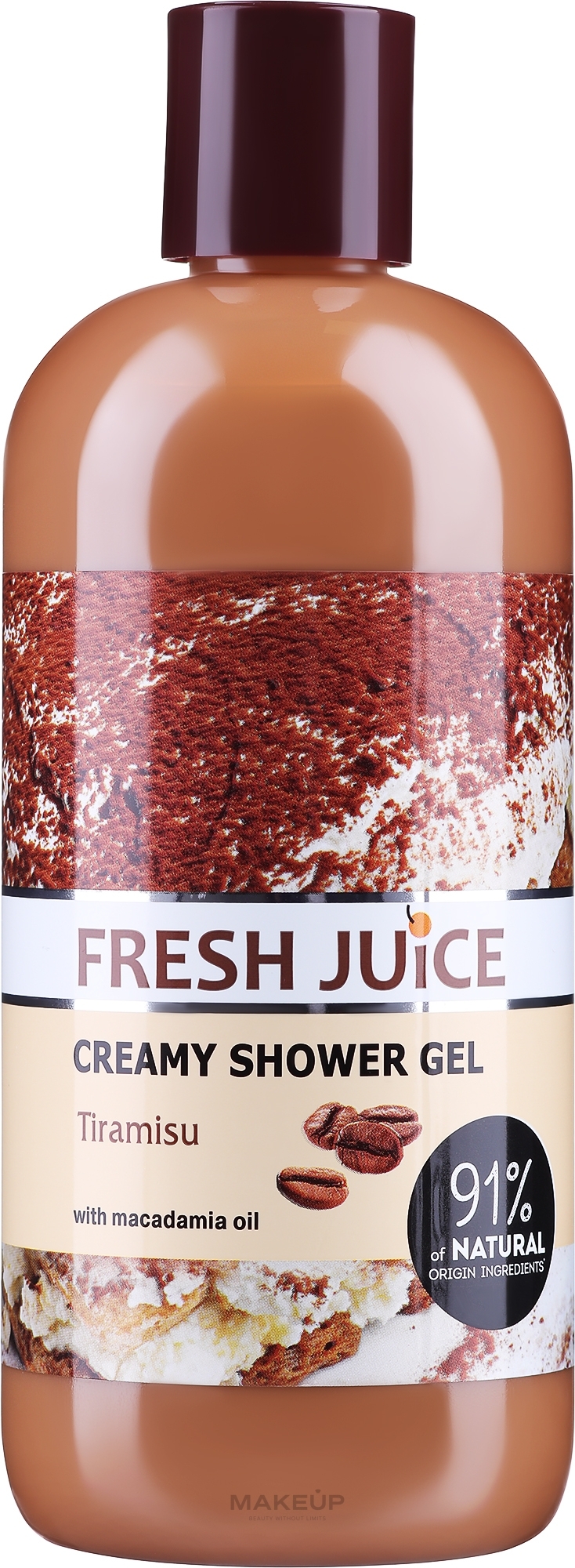 Creme-Duschgel mit Tiramisu - Fresh Juice Tiramisu Creamy Shower Gel — Bild 500 ml