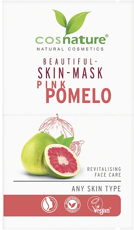 Revitalisierende Gesichtsmaske mit Pampelmuse - Cosnature Beautiful Skin Mask Pink Pomelo — Bild N1