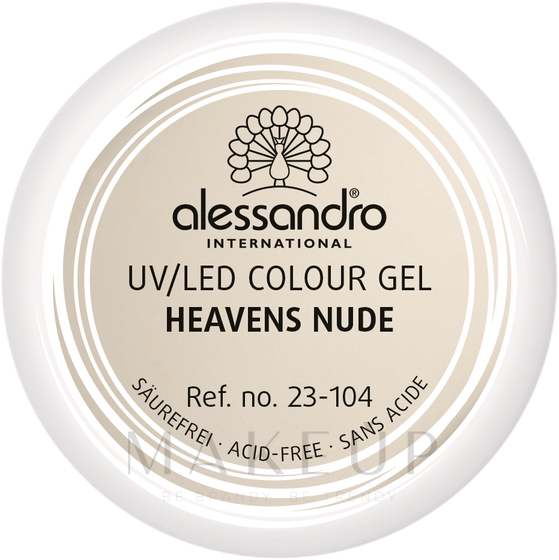 UV/LED Aufbaugel - Alessandro International Colour Gel — Bild 104 - Heavens Nude