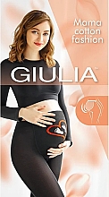 Düfte, Parfümerie und Kosmetik Gemusterte Strumpfhose aus Baumwolle für Schwangere Mama Cotton Fashion 001 nero - Giulia