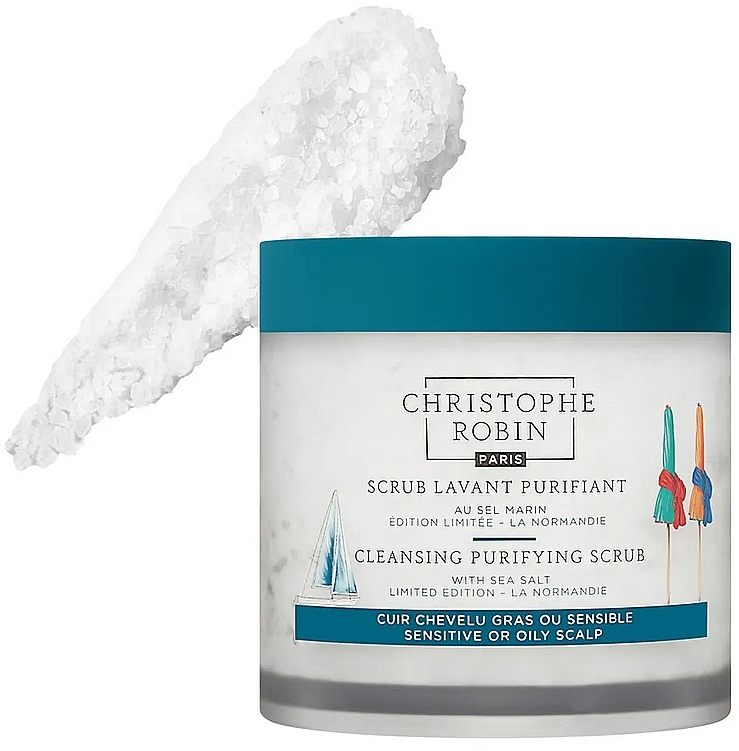 Reinigendes Kopfhautpeeling - Christophe Robin Cleansing Purifying Scrub With Sea Salt  — Bild N3