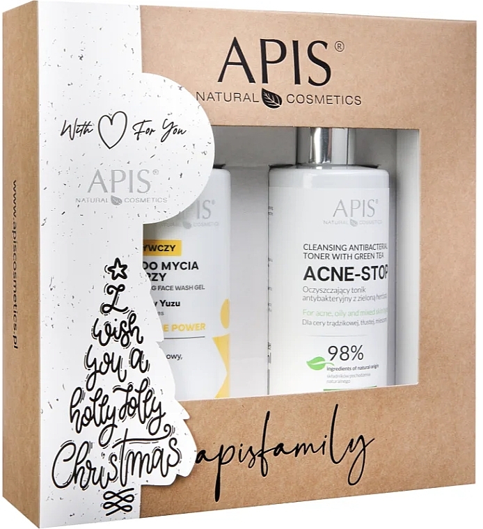 Set - APIS Professional Ceramide Power Gift Set (Waschgel/300 ml +Gesichtstoner/300 ml) — Bild N1