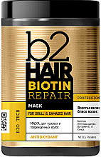 Maske für stumpfes und geschädigtes Haar - b2Hair Biotin Repair Mask — Bild N1