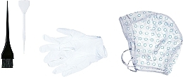 Haarfärbeset 2281 - Top Choice (Strähnenhaube + Handschuhe + Färbepinsel + Spatel mit Strähnenhaken )  — Bild N3