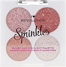Rouge- und Highlighter-Palette - I Heart Revolution Sprinkles — Bild N5