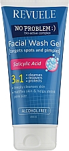 Düfte, Parfümerie und Kosmetik 3in1 Gesichtswaschgel mit Salicylsäure gegen Akne - Revuele No Problem Washing Gel