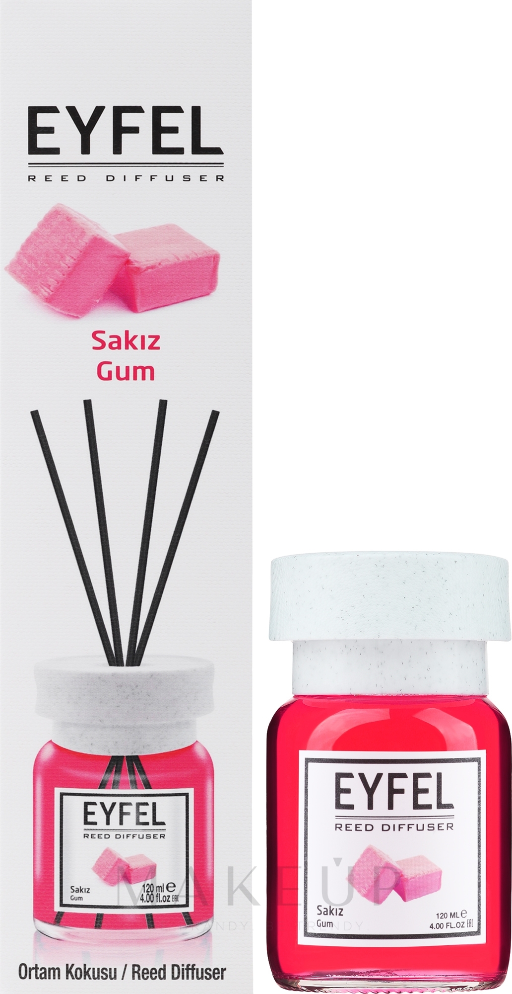 Raumerfrischer Gum - Eyfel Perfume Reed Diffuser Gum — Bild 120 ml