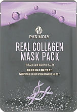 Düfte, Parfümerie und Kosmetik Feuchtigkeitsspendende Anti-Aging Tuchmaske für das Gesicht mit Kollagen - Pax Moly Real Collagen Mask Pack